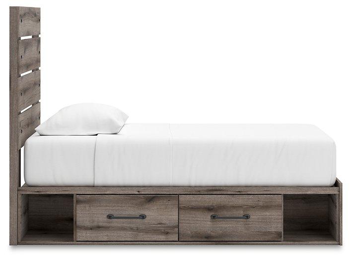 Graystorm Bed with Storage - Golden Home Furniture (Columbus, OH) - Multi Location