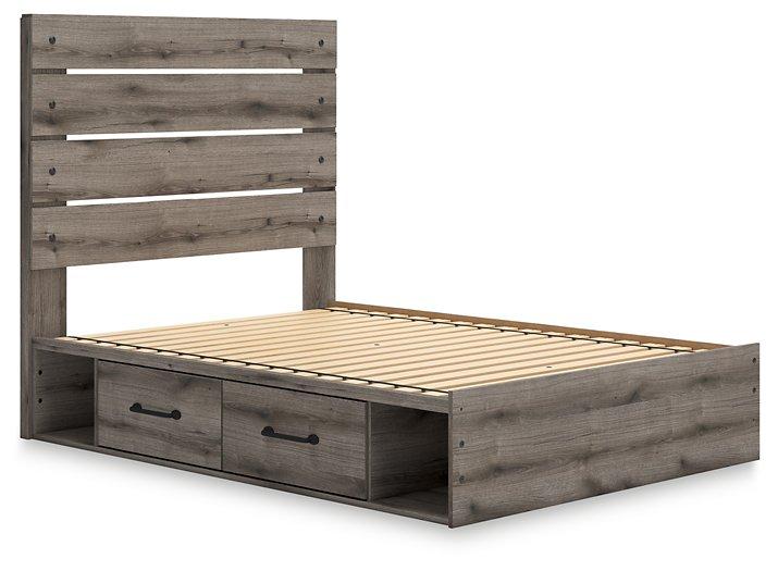 Graystorm Bed with Storage - Golden Home Furniture (Columbus, OH) - Multi Location