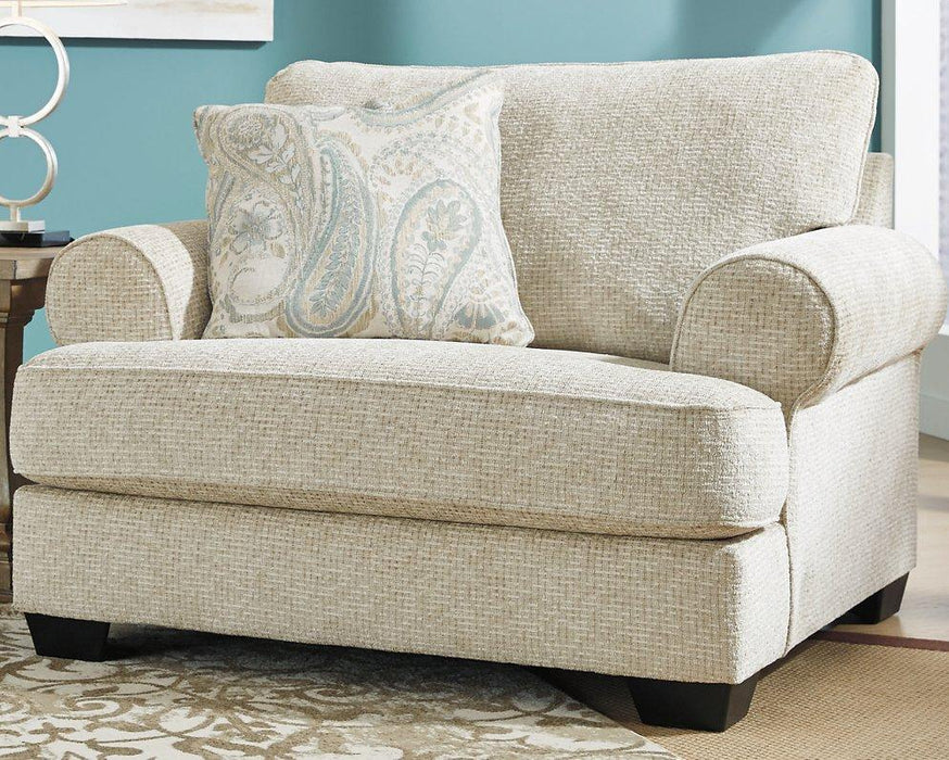 Monaghan Oversized Chair and Ottoman - Golden Home Furniture (Columbus, OH) - Multi Location