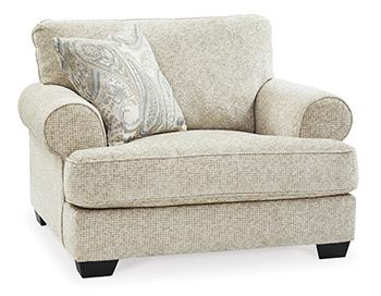 Monaghan Oversized Chair and Ottoman - Golden Home Furniture (Columbus, OH) - Multi Location