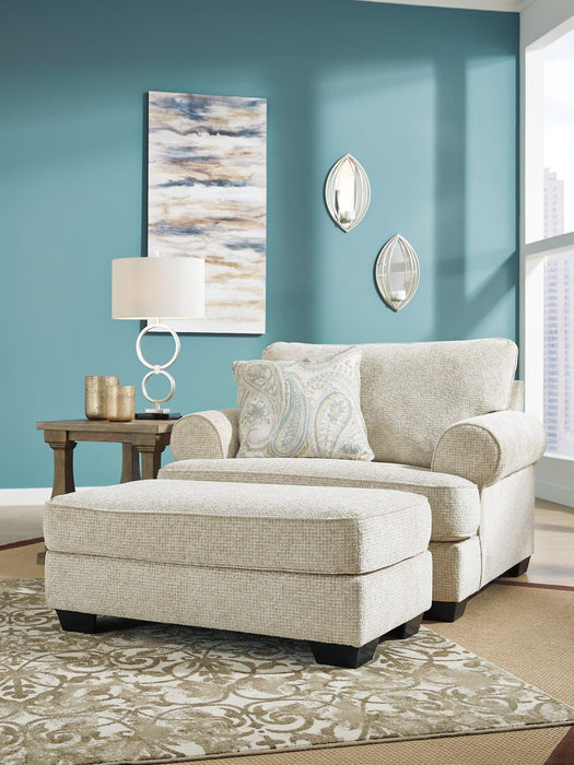 Monaghan Oversized Chair and Ottoman - Golden Home Furniture (Columbus, OH) - Multi Location