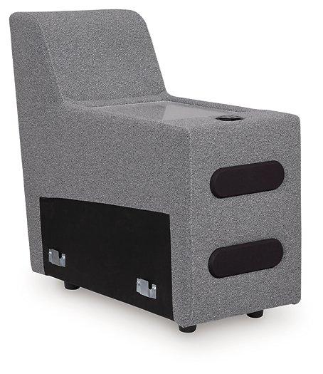 Modmax II Power Reclining Sectional with Audio Consoles - Golden Home Furniture 