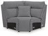 Modmax II Power Reclining Sectional with Audio Consoles - Golden Home Furniture 