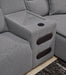 Modmax II Power Reclining Sectional with Audio Consoles - Golden Home Furniture 