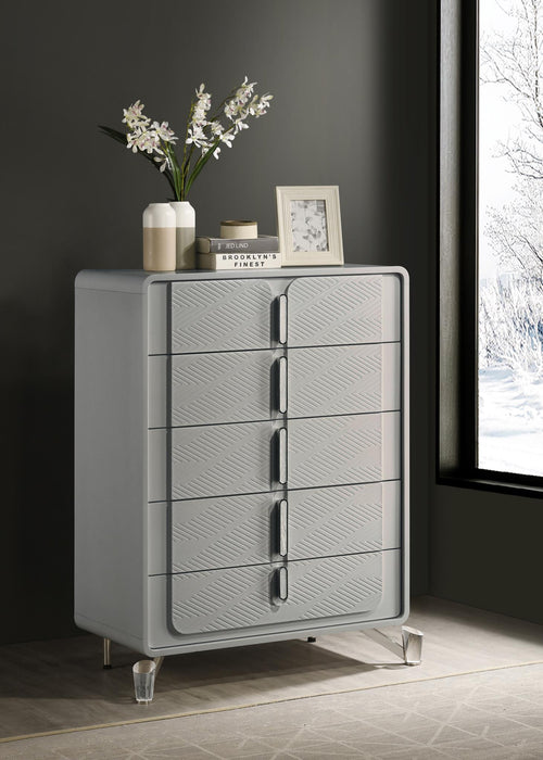 King Bed Frame - Dresser - Mirror - Chest - Nightstand