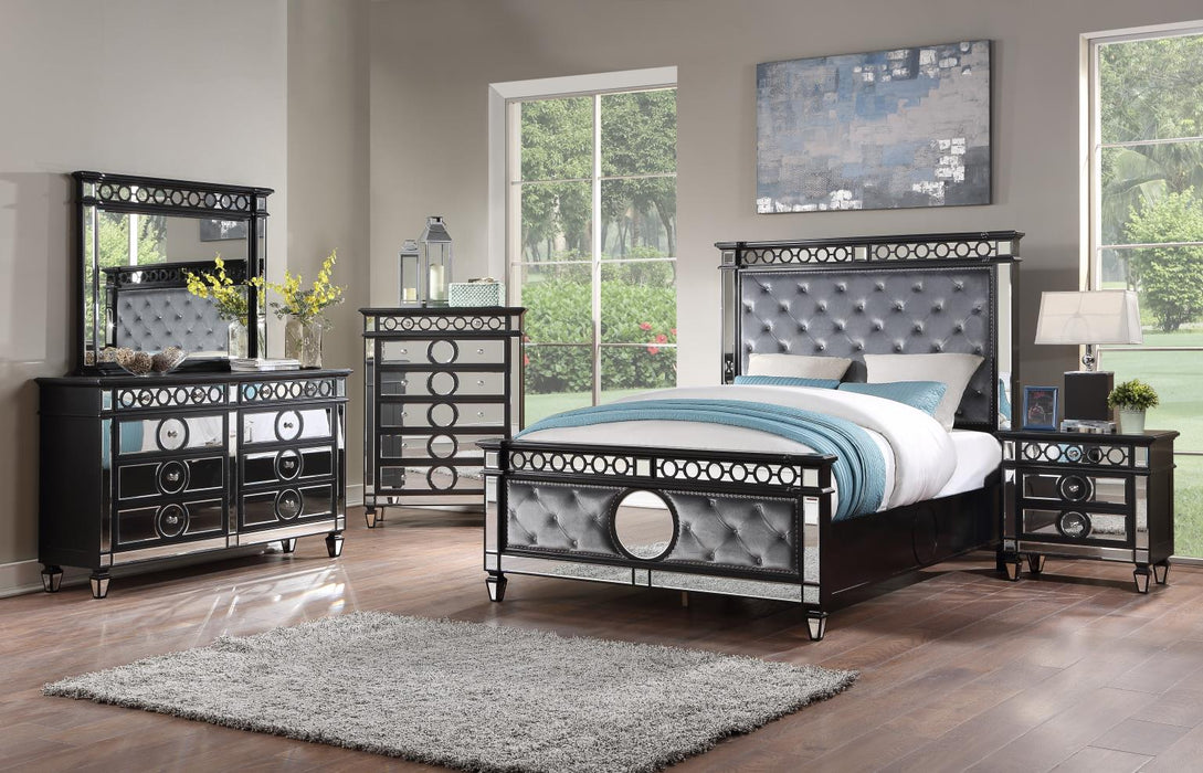B034 Bed-Dresser-Mirror