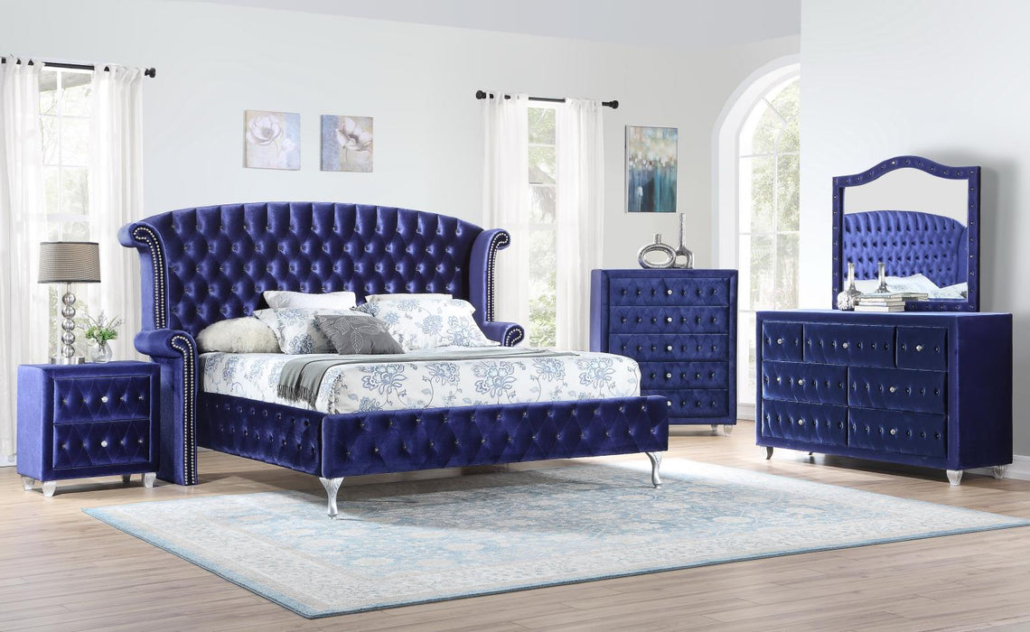 B039 Bed Frame-Dresser-Mirror-Chest-Nightstand