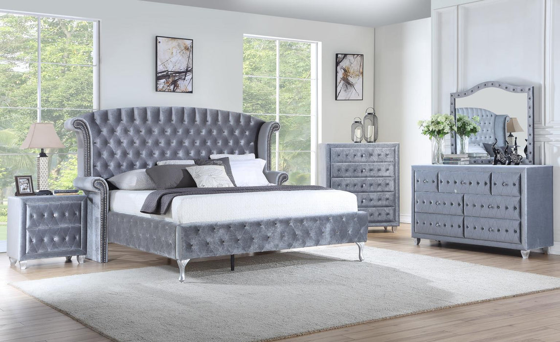 B040 Bed Frame-Dresser-Mirror-Chest-Nightstand