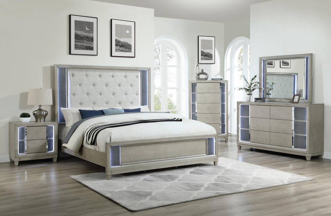B090 Bed Frame-Dresser-Mirror-Chest-Nightstand