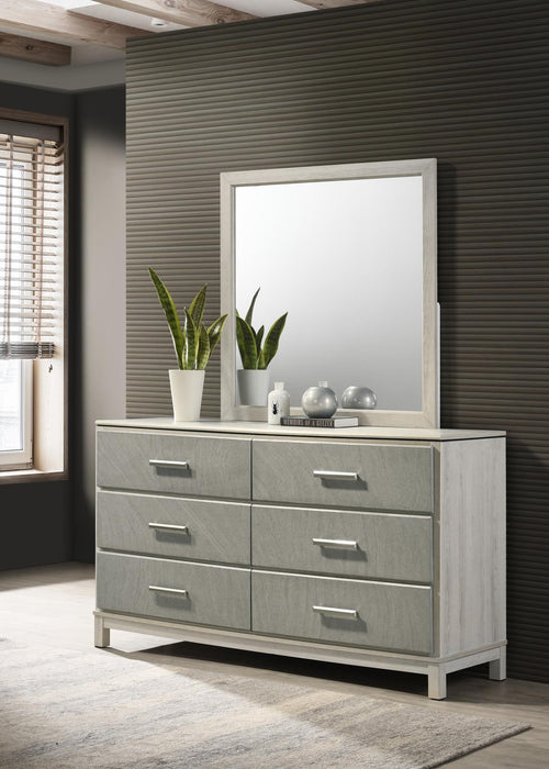 B261 Light Beige-Dove Gray Mirror