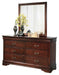 Alisdair Dresser and Mirror - Golden Home Furniture 