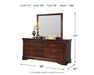 Alisdair Dresser and Mirror - Golden Home Furniture 