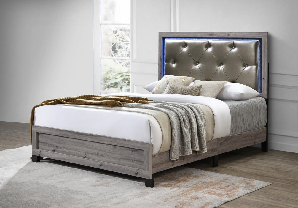Queen Bed-Dresser-Mirror