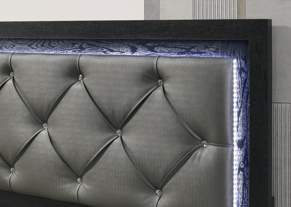 Black Led Twin Bed