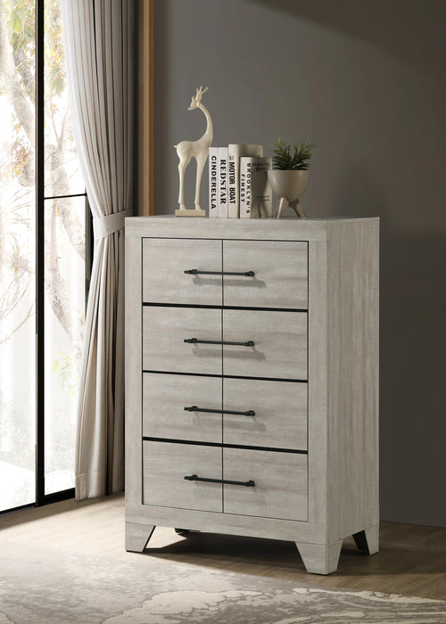 Dusty Gray Oak Queen Bed
