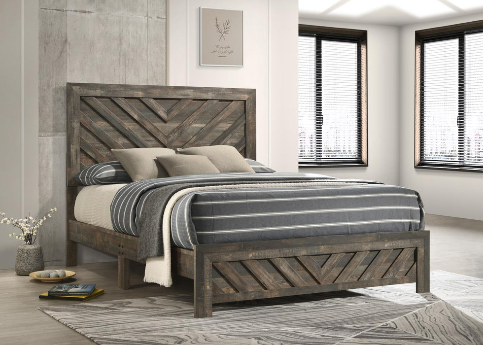 B500 Antique Brown Bed