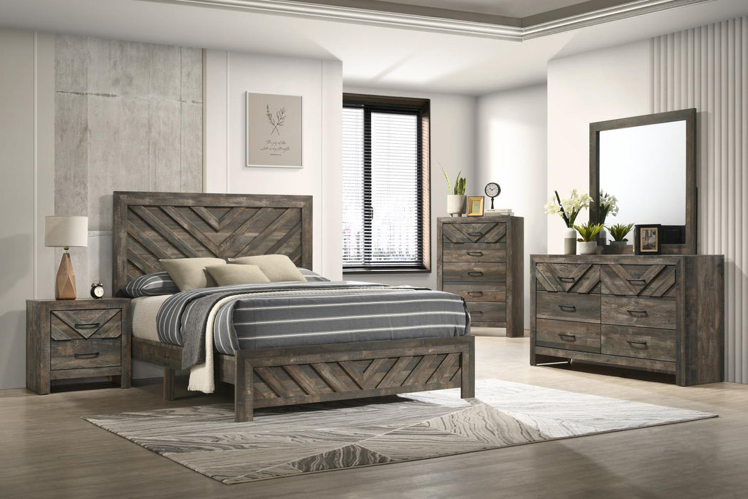 B500 Bed-Dresser-Mirror