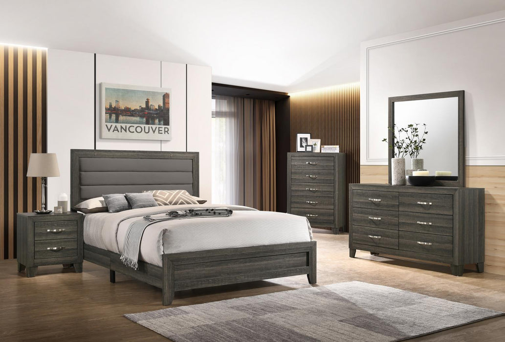B515 Bed-Dresser-Mirror