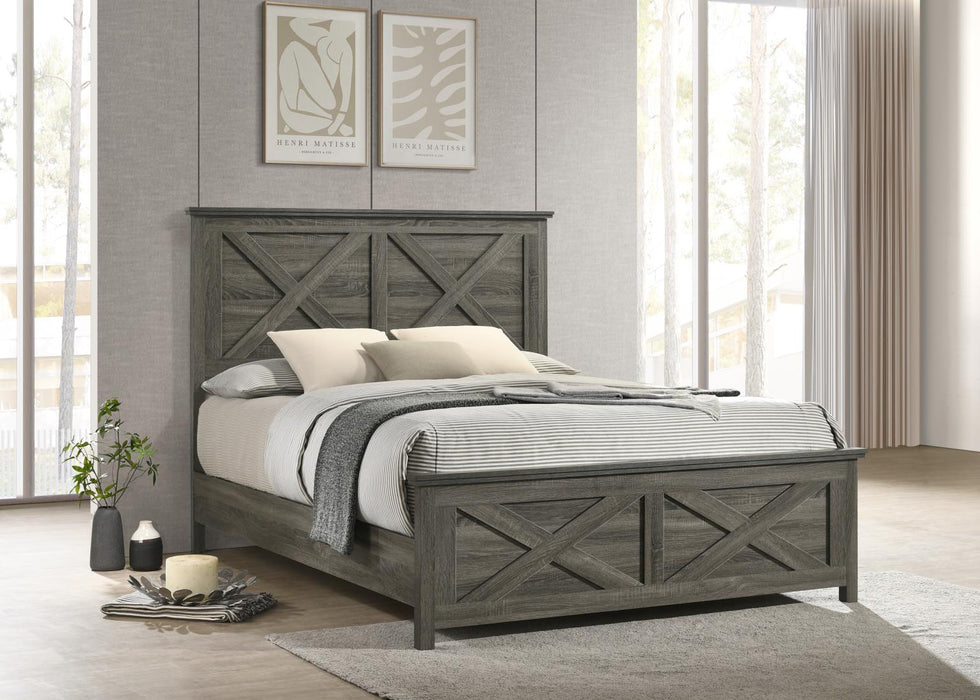B522 Rustic Gray Bed