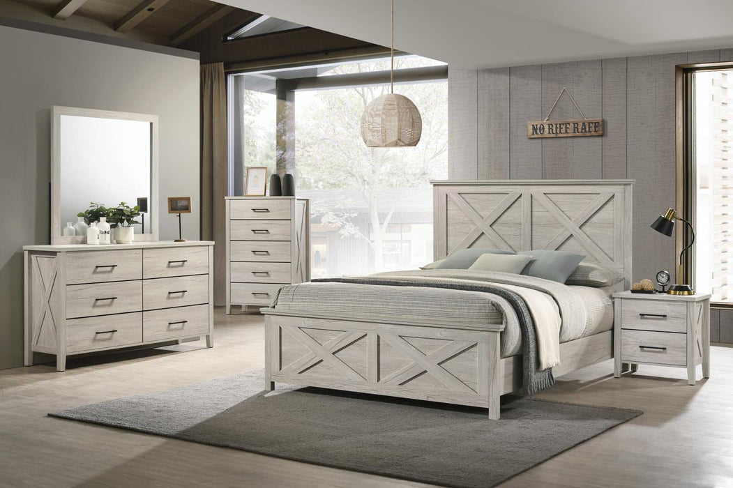B523 Bed-Dresser-Mirror