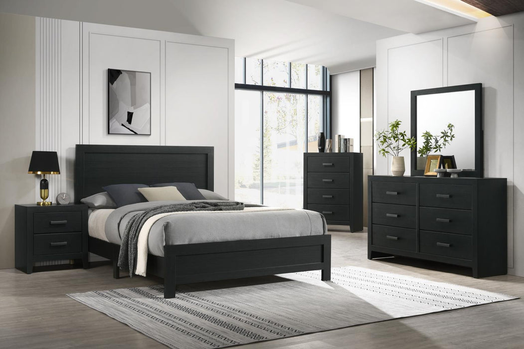 B525 Bed-Dresser-Mirror