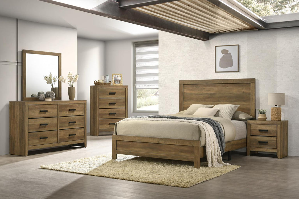 B526 Bed-Dresser-Mirror
