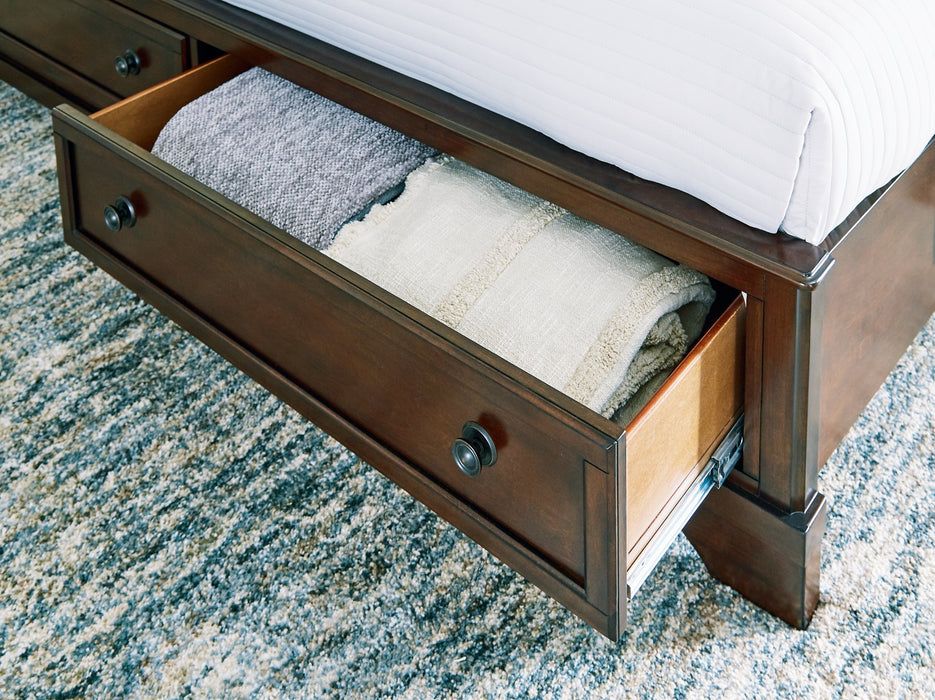 Trellington Sleigh Storage Bed - Golden Home Furniture 