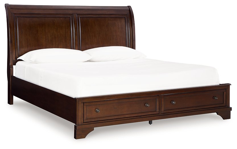 Trellington Sleigh Storage Bed - Golden Home Furniture 