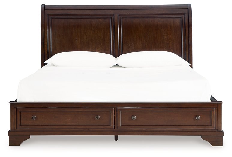 Trellington Sleigh Storage Bed - Golden Home Furniture 