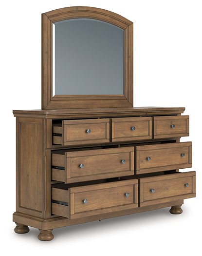 Feddinger Dresser and Mirror - Golden Home Furniture (Columbus, OH) - Multi Location