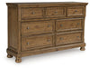 Feddinger Dresser and Mirror - Golden Home Furniture (Columbus, OH) - Multi Location