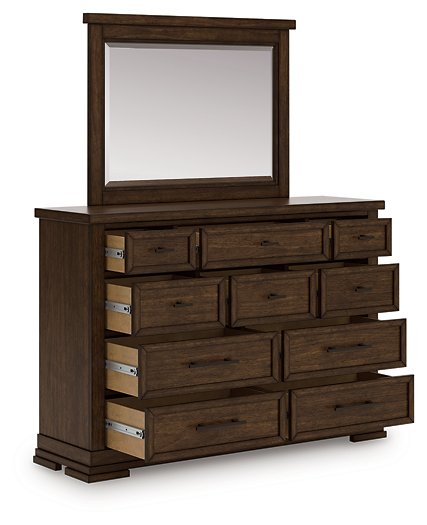 Taffenbrook Dresser and Mirror - Golden Home Furniture 