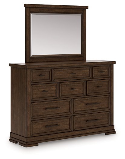 Taffenbrook Dresser and Mirror - Golden Home Furniture 