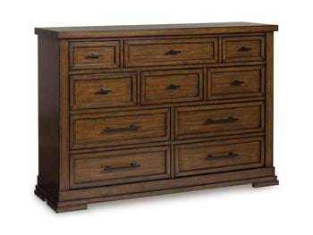 Taffenbrook Dresser and Mirror - Golden Home Furniture 