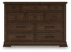 Taffenbrook Dresser and Mirror - Golden Home Furniture 