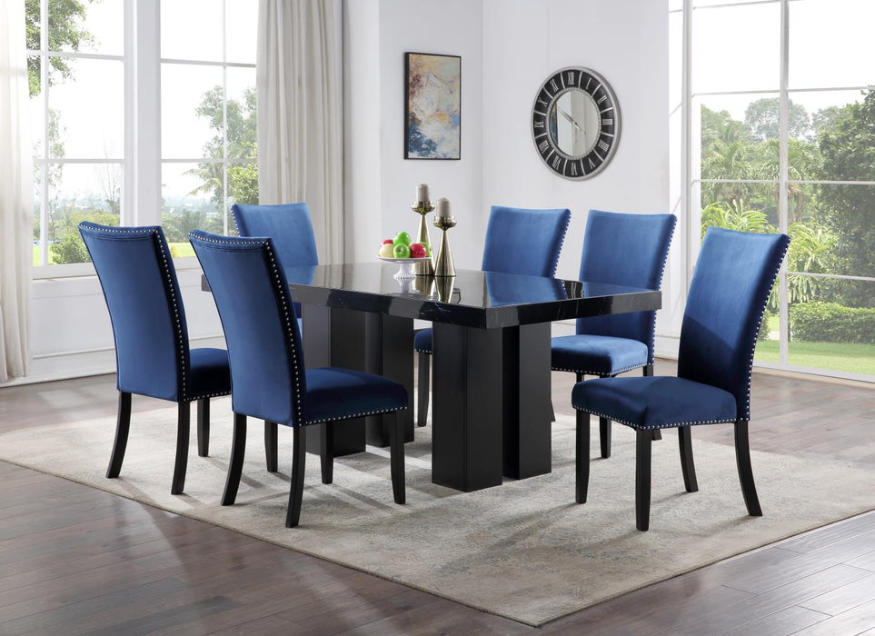D133 Dining Table With 4 Leather Chairs