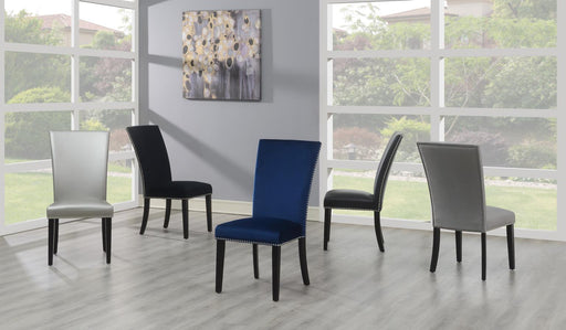 Gray Velvet Dining Chair (Price Per Chair/Moq 2) - Golden Home Furniture 