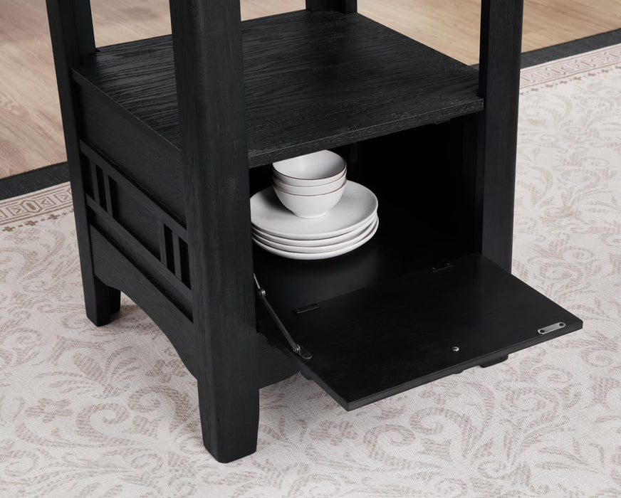 Black Counter Height Chairs (2/Box) Priced As Each