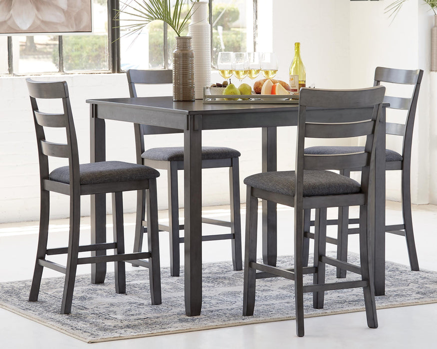 Bridson Counter Height Dining Table and Bar Stools (Set of 5) - Golden Home Furniture 