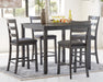 Bridson Counter Height Dining Table and Bar Stools (Set of 5) - Golden Home Furniture 