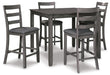 Bridson Counter Height Dining Table and Bar Stools (Set of 5) - Golden Home Furniture 