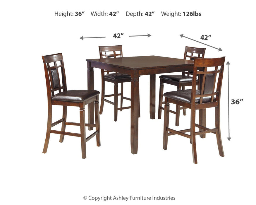 Bennox Counter Height Dining Table and Bar Stools (Set of 5) - Golden Home Furniture 