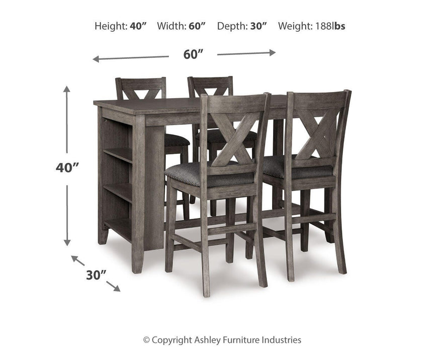 Caitbrook Counter Height Dining Package - Golden Home Furniture 