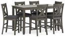 Caitbrook Counter Height Dining Table and Bar Stools (Set of 7) - Golden Home Furniture 