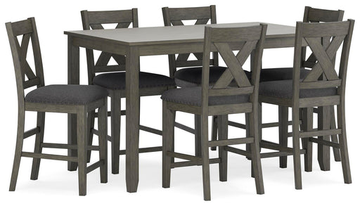 Caitbrook Counter Height Dining Table and Bar Stools (Set of 7) - Golden Home Furniture 