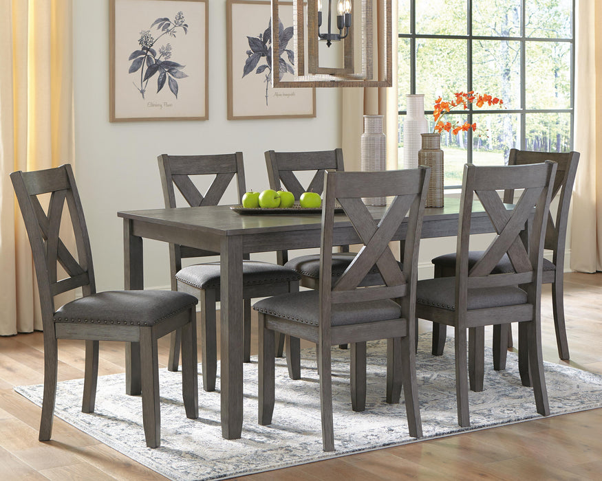 Caitbrook Dining Table and Chairs (Set of 7) - Golden Home Furniture 