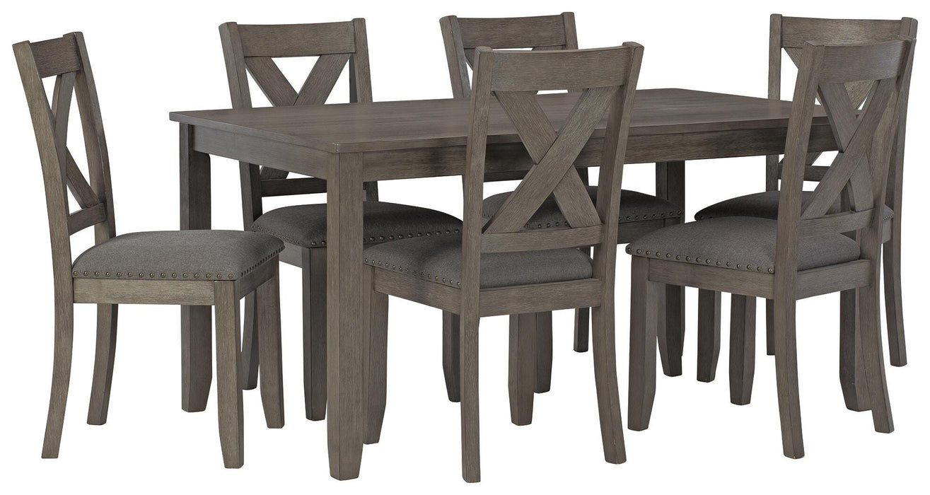 Caitbrook Dining Table and Chairs (Set of 7) - Golden Home Furniture 