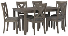Caitbrook Dining Table and Chairs (Set of 7) - Golden Home Furniture 