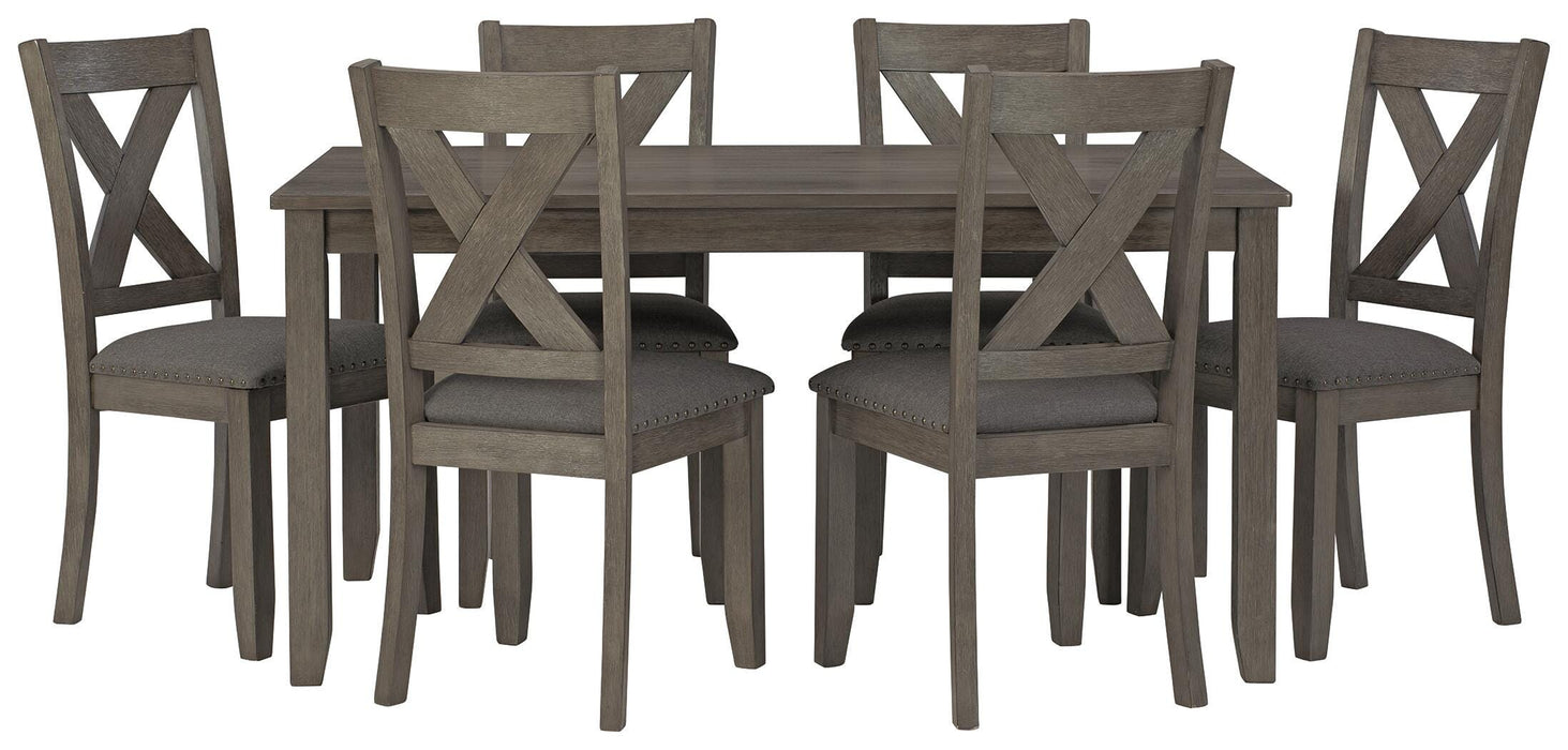 Caitbrook Dining Table and Chairs (Set of 7) - Golden Home Furniture 