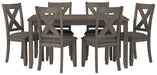 Caitbrook Dining Table and Chairs (Set of 7) - Golden Home Furniture 